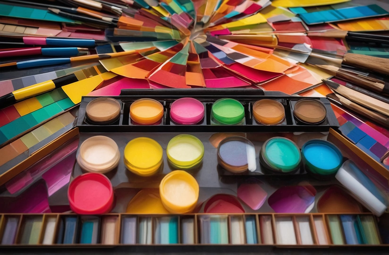 Cartel artístico llamativo